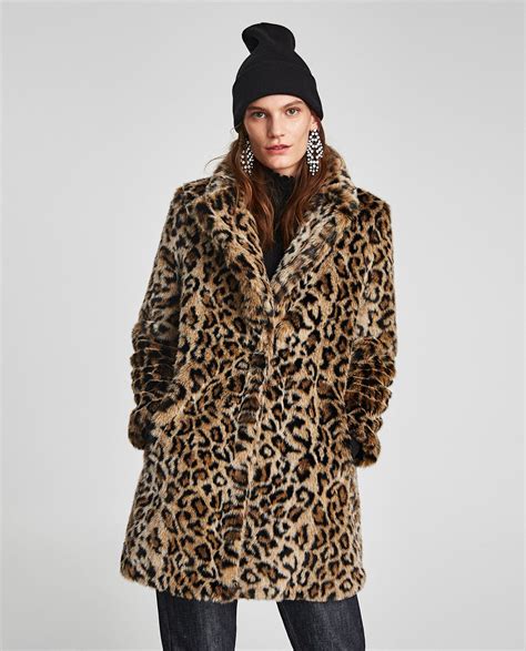 long leopard coat|leopard print jacket zara.